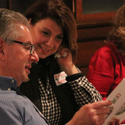 John & Lauren DeWaele memorizing their lines ...